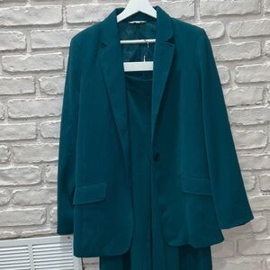 Max Studio - Elegant Teal Women’s Suit